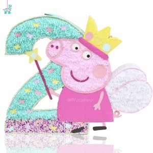Peppa Pig con número 2 piñata