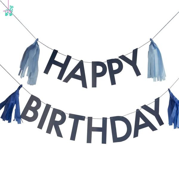 "Happy birthday" azul