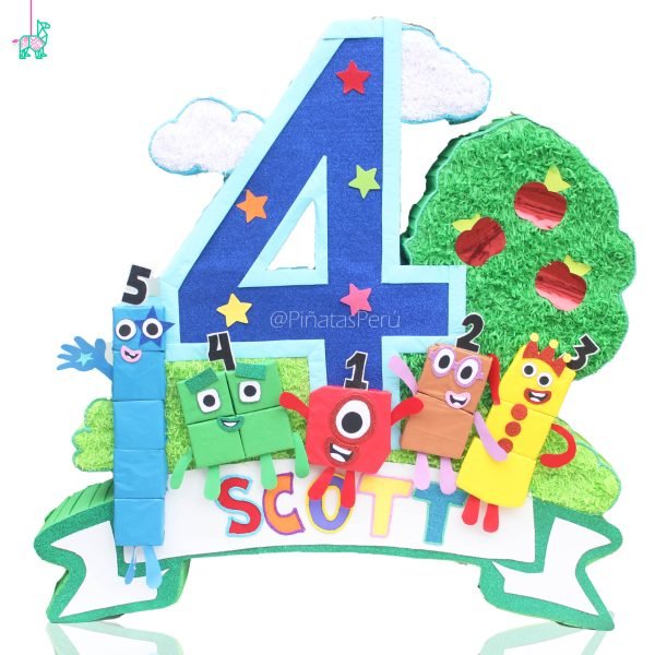 Number Blocks piñata