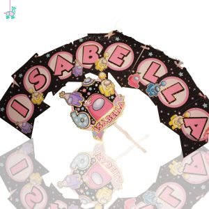 Banderín personalizado + Cake topper personalizado