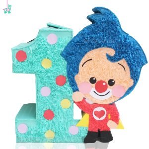 Plim plim con número 1 piñata