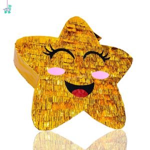 Piñata estrella dorada animada