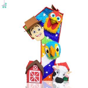 Número temático "La granja de Zenón" piñata
