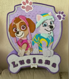 Piñata Paw patrol Skye & Everest 90cm